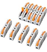 GKEEMARS 50 Pcs Wire Connector, 1 Conductor Compact Wire Connectors Splicing Connectors for Circu...