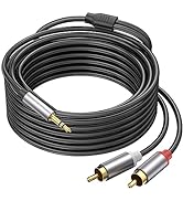 Ubramac 3.5mm to RCA Cable, 10FT RCA Male to Aux Audio Adapter HiFi Sound Headphone Jack Adapter ...