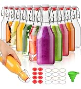 Alotpower Swing Top Glass Bottles 8 oz 12Pack, Flip Top Glass Bottles with Airtight Flip Lids for...