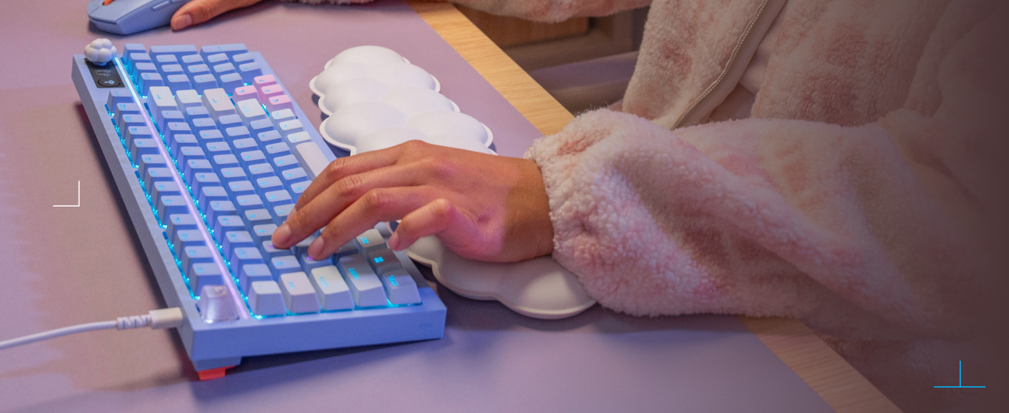 a person using a keyboard and a mouse