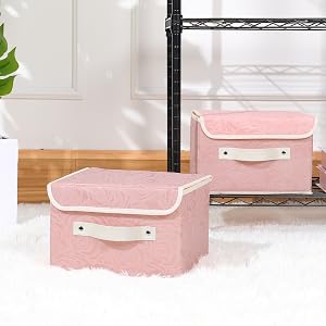Versatile Rose Pattern Storage Bins