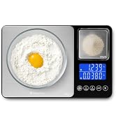 KitchenTour Digital Food Scale for Kitchen, 0.001oz/33lb Dual Platform Precision Smart Kitchen Sc...