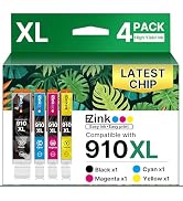 E-Z Ink 910XL Ink Cartridges for HP Printers Replacement for HP 910XL Ink Cartridges Combo Pack 9...