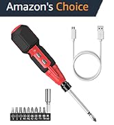 AMIR Cordless Power Screwdriver, Rechargeable Electric Screwdriver Sets, Portable Automatic Home ...