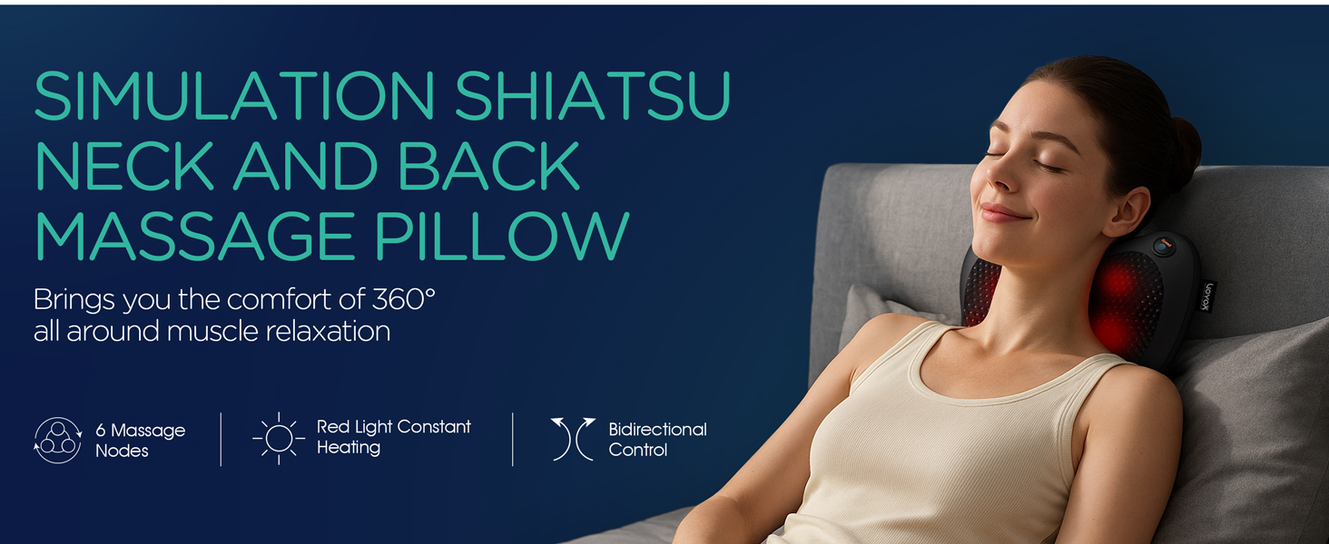Brings you the comfort of 360°all around muscle relaxation