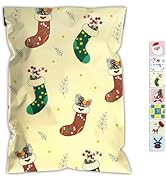 JinRuiKJ Christmas Poly Mailers 14.5x19 Inch 50 Pcs - Heavy Duty Tear-Proof Mailings Envelopes - ...