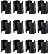 24 Wire Shelving Shelf Lock Clips for 1'' Post - 12 Pairs of Shelving Sleeves Replacements for Wi...