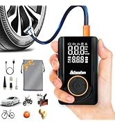 AchansFam L9 Pro Tire Inflator Portable Air Compressor, 150PSI Cordless Bike Pump, Electric Air P...