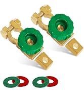 Top Post Battery Disconnect Switch 12V 2 Pcs, Battery Disconnect Switch Zinc Alloy, 125A Car Batt...
