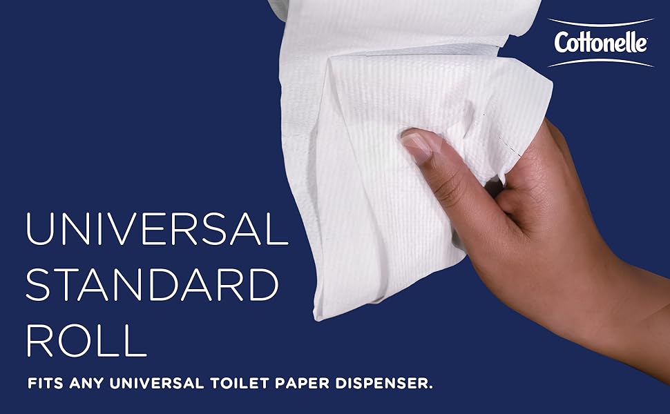 Universal Standard Roll - Fits any Universal Toilet Paper Dispenser.