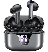 Nequga Wireless Earbuds Bluetooth Headphones, 50H Playtime Ear Buds with Mic, LED Digital Display...