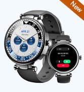 TOZO S8 AMOLED Smart Watch for Women, 1.32" HD Color Screen, Health Tracker Ladies Watch with Sle...