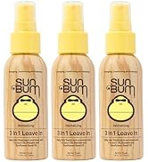 Sun Bum Revitalizing 3 in 1 Leave In Conditioner - Anti Frizz Detangler - Color Friendly with UV ...