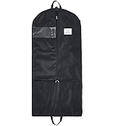 Premium Waterproof Hanging Garment Bag - 52 inch Clothes Bag with Gusset, 4 Pockets & Side Zip fo...