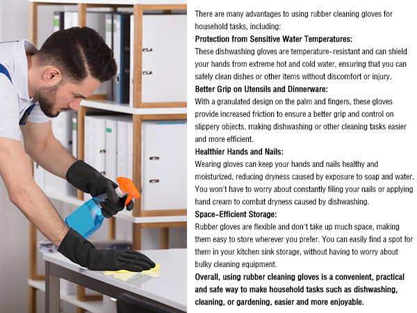 household cleaning gloves