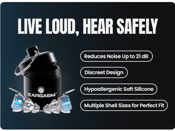 Eargasm High Fidelity Blue Earplugs
