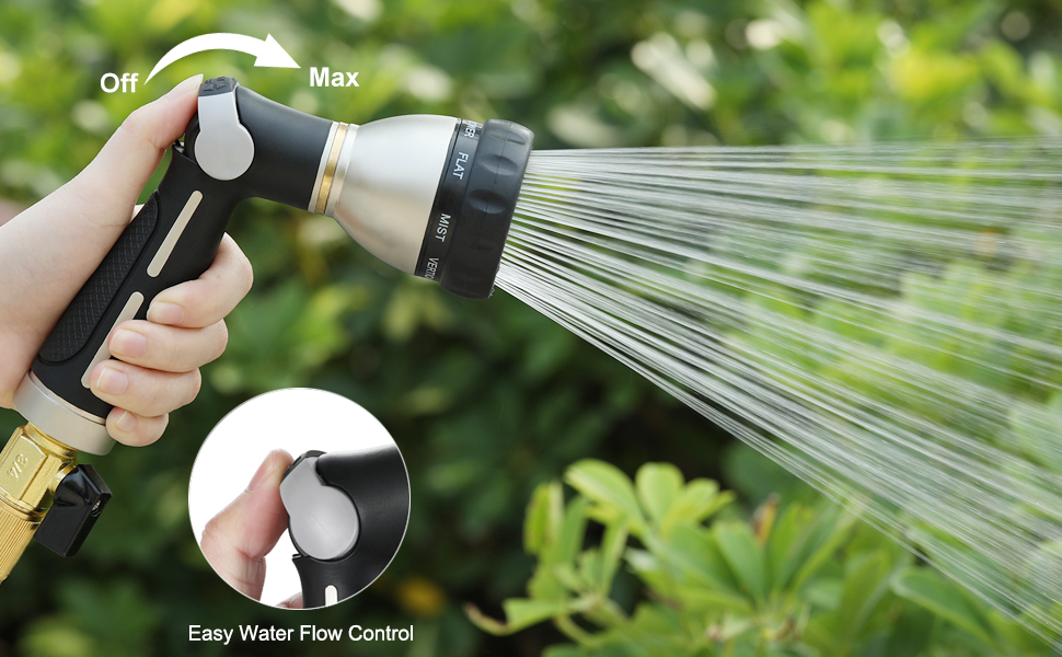 Garden Hose Nozzle 100% Heavy Duty Metal
