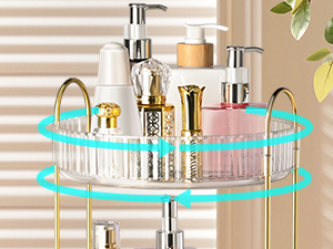 360° Rotating Makeup Organizer