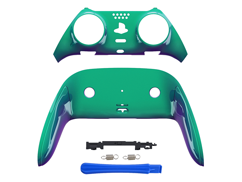eXtremeRate Top Bottom Decorative Trim Shell For ps5 Edge Controller Replacement Shell Plates Cover