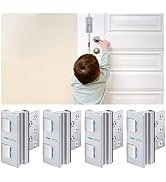 4 Pack 800 lbs Door Reinforcement Lock – Child Proof & Anti-Kick Security Locks for Whole Home Sa...