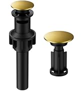 Bathroom Sink Drain with Overflow, Hurran Bathroom Sink Stopper for Bathroom Vanity Vessel Sink, ...