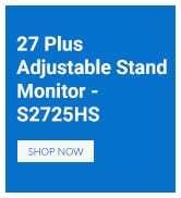 Dell S2725HS 27 Inch Monitor, FHD (1920x1080) Display, 100Hz Refresh Rate, 1500:1 Contrast Ratio,...