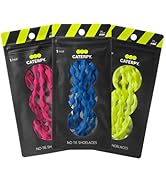 Caterpy Run - The Ultimate Elastic No Tie Shoelaces for Adults & Kids (3-Pack)