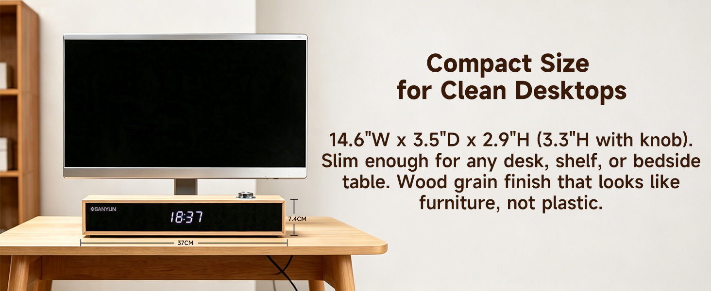 Compact Size for Clean Desktops