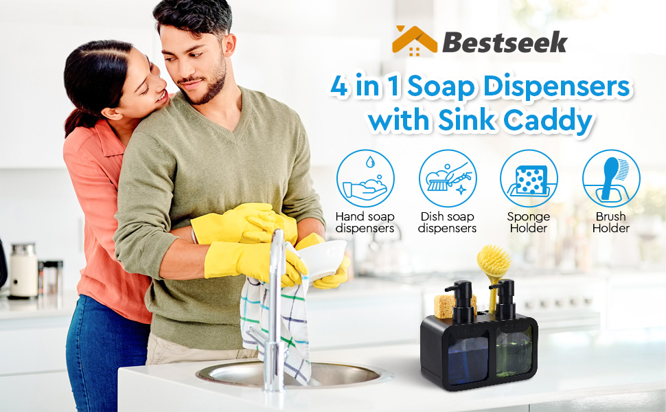 soap and dish soap dispenser set kitchen