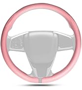 Hiseanllo Nappa Leather Steering Wheel Cover – Ultra-Thin, Breathable & Non-Slip Micro-Perforated...