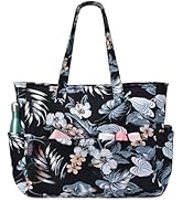oscaurt Beach Bags for Women Large Waterproof Sandproof Beach Tote Swim Pool Bag with Zipper for ...