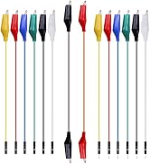 Alligator Clip Test Leads Jumpers - Gator to Male and Female and Gator Jumper Wires Test Lead 14p...