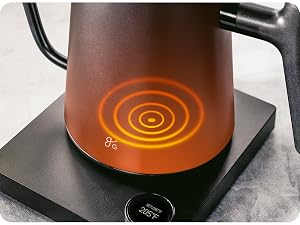 illustrative heat rings underneath the greater goods elecric kettle
