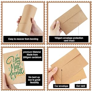 Blank Cards and Envelopes 4x6 Invitation Cardstock Thank you Blank Greeting Cards and Envelopes