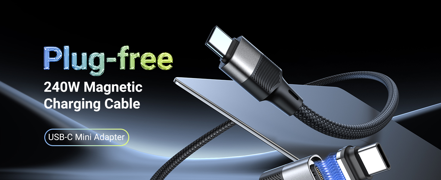 magnetic usb c charging cable