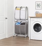 neatfreak 2-Tier Rolling Quad Laundry Sorter