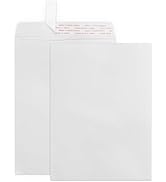 Geofun 9x12 Catalog Envelopes Self Seal 25 Pack, Large White Mailing Envelopes 9x12 Letter Size, ...