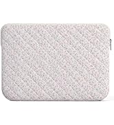 Shiprabags 13-14 inch Cotton Quilted Laptop Sleeve for Women, Aesthetic Puffy Laptop Case Carryin...