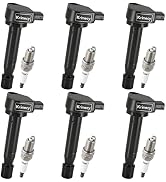 Krimocy UF242 Ignition Coil Packs and Iridium Spark Plugs Compatible with Honda Accord Odyssey Ac...