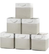 Posprica 11×11 Storage Cubes, Collapsible Storage Bins Organizer for Closet, Fabric Storage Box w...