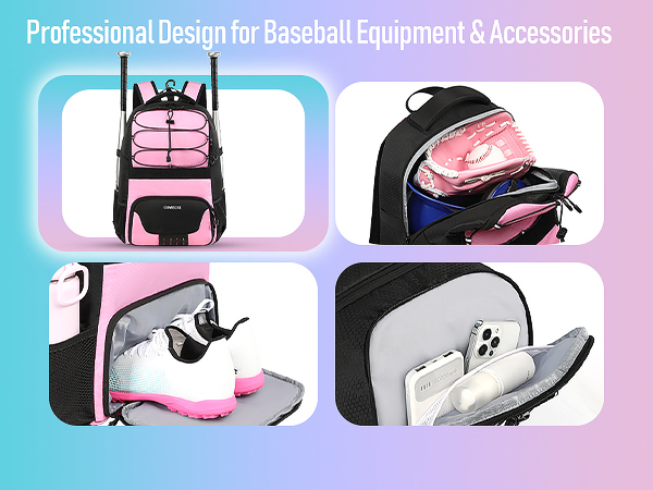 youth baseball bag kids baseball backpack boys 5-8 equipment bag adult gear bag