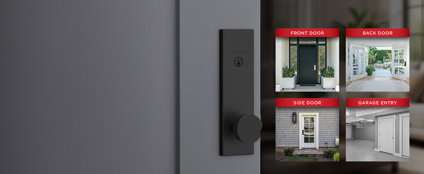 Use on front doors, back doors, side doors, or garage entry