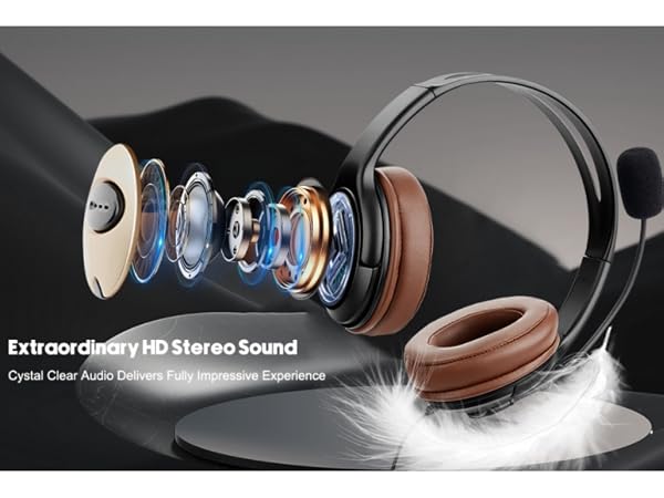 stereo USB headset, USB headset for Video, Zoom Headset, Teams USB Headset