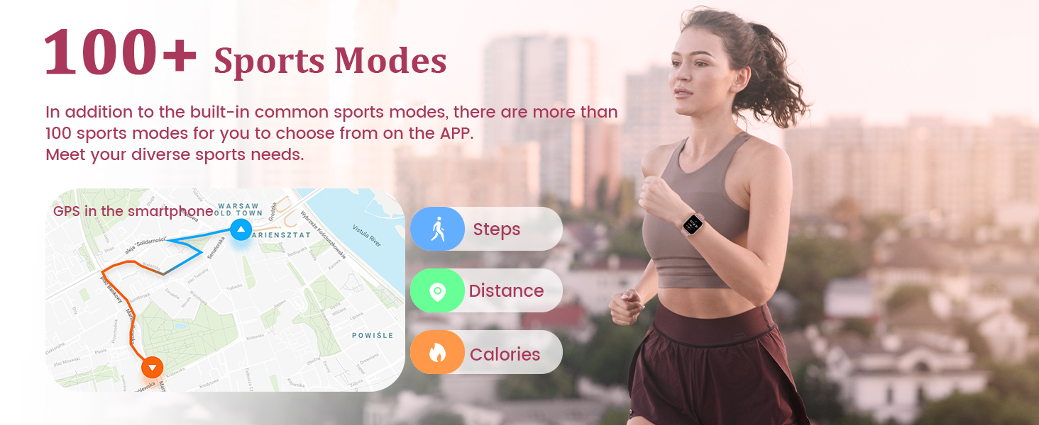 the smartwatch with 100+ sport modes