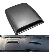 KaTur Universal Car Decorative Air Flow Intake Hood Scoop Vent Turbo Bonnet Cover Carbon Friber