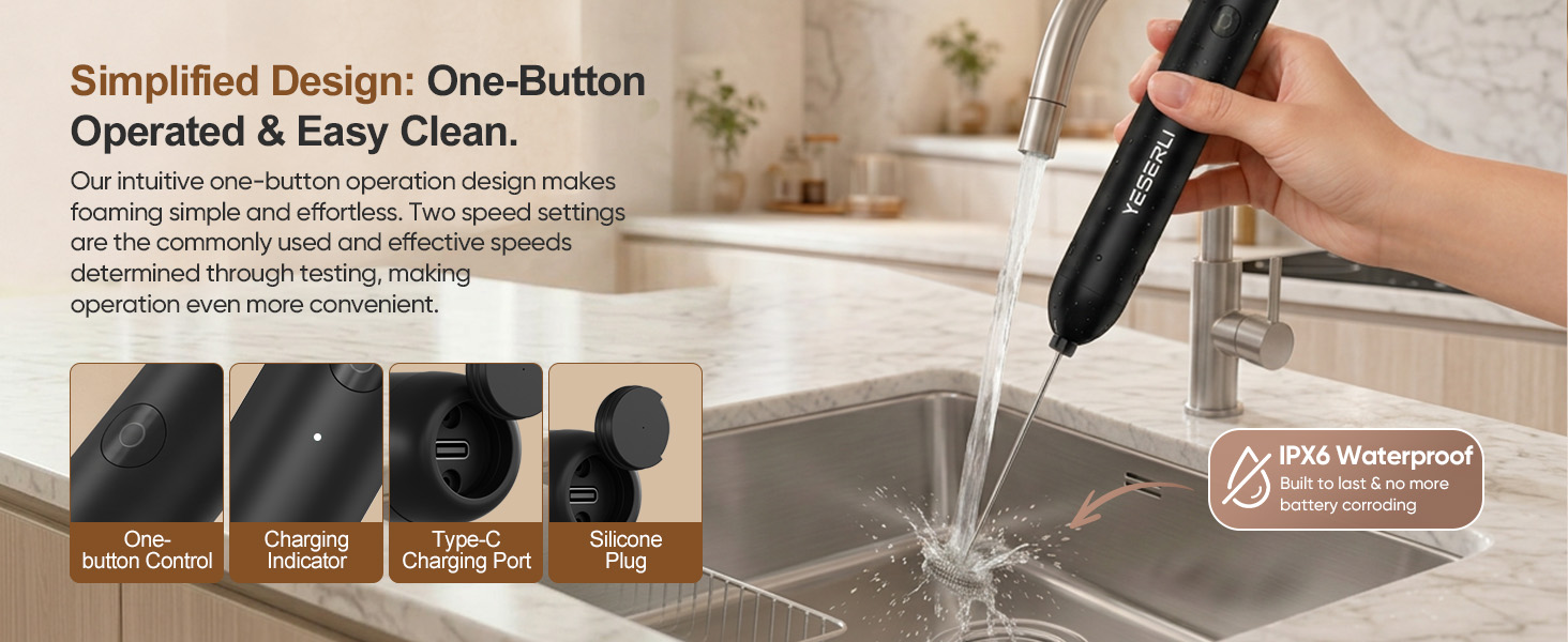 rechargeable milk frothers