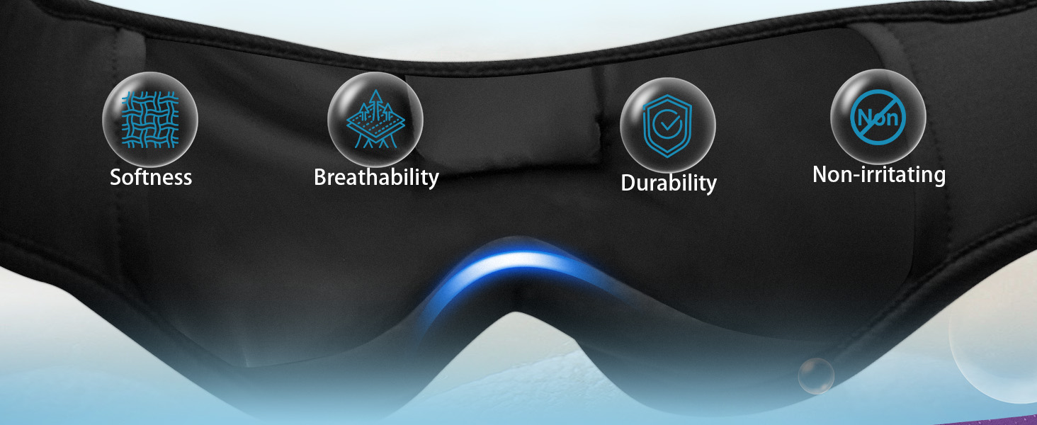 sleep mask with bluetooth headphones