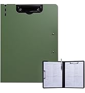 FRETONBA Clipboard Folder, A4 Foldable Clipboard with Horizontal and Vertical Double Metal Clips,...