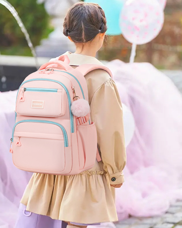 pink backpack