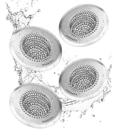 4 Packs- Sink Drain Strainer, Reversible Mesh Sink Strainer with 304 Stainless Steel, Wokdada Rev...